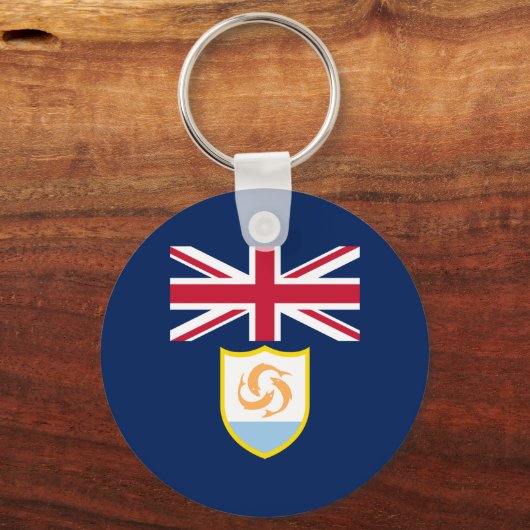 Patriotic Anguilla Flag Sleutelhanger (Voorkant)