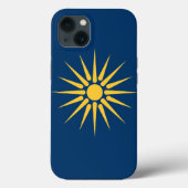 Patriotic Apple Case-Mate, Macedonia flag Case-Mate iPhone Case (Achterkant)