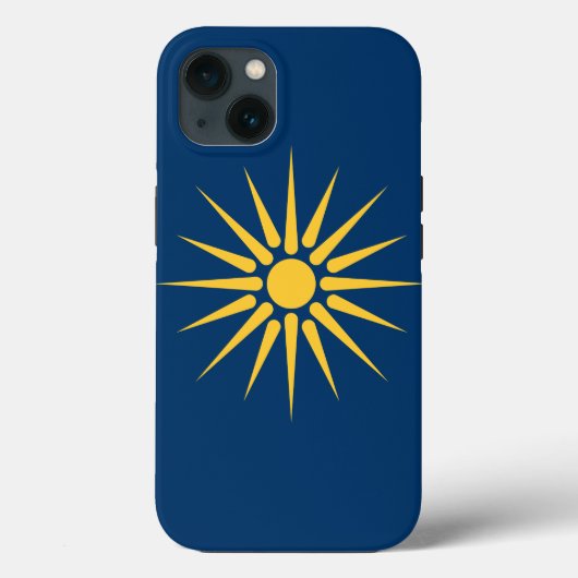 Patriotic Apple Case-Mate, Macedonia flag Case-Mate iPhone Case (Achterkant)