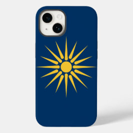 Patriotic Apple Case-Mate, Macedonia Flag Case-Mate iPhone 14 Hoesje