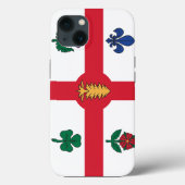 Patriotic Apple Case-Mate, Montreal flag Case-Mate iPhone Case (Achterkant)