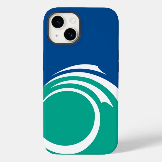 Patriotic Apple Case-Mate, Ottawa Flag Case-Mate iPhone Case (Achterkant)