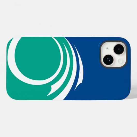 Patriotic Apple Case-Mate, Ottawa Flag Case-Mate iPhone Case (Achterkant (horizontaal))