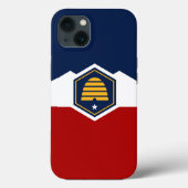 Patriotic Apple Case-Mate, Utah flag Case-Mate iPhone Case (Achterkant)