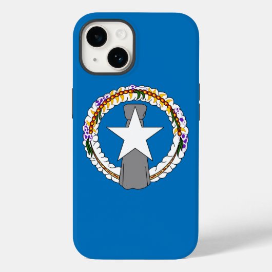 Patriotic Apple Hoesje-Mate 14, Noordelijke Marian Case-Mate iPhone Case (Achterkant)