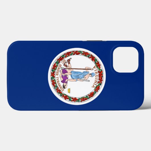 Patriotic Apple Hoesje-Mate, Virginia flag Case-Mate iPhone Case (Achterkant (horizontaal))