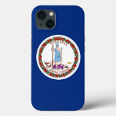 Patriotic Apple Hoesje-Mate, Virginia flag Case-Mate iPhone Case (Achterkant)