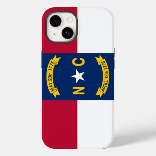 Patriotic Apple iPhone 14, North Carolina Case-Mate iPhone Case (Achterkant)