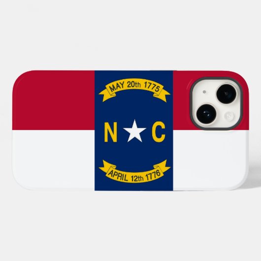 Patriotic Apple iPhone 14, North Carolina Case-Mate iPhone Case (Achterkant (horizontaal))