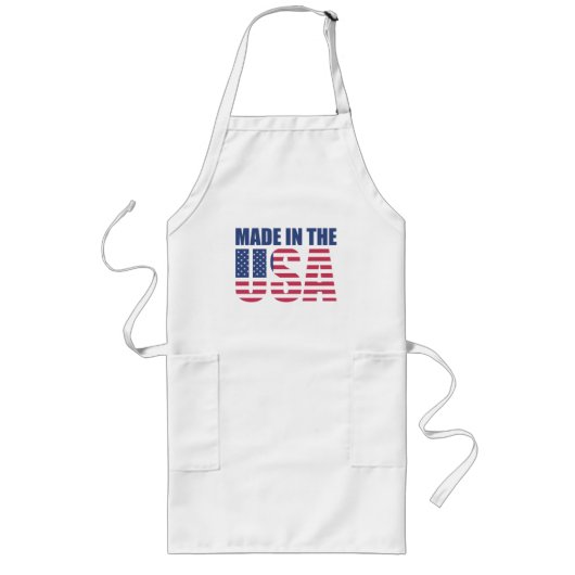 Patriotic Apron Lang Schort (Voorkant)
