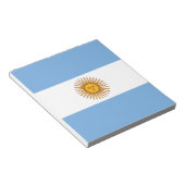 Patriotic Argentinian Flag Notitieblok (Schuin)