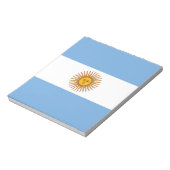 Patriotic Argentinian Flag Notitieblok (Linkerzijde)