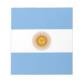 Patriotic Argentinian Flag Notitieblok (Voorkant)