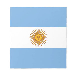 Patriotic Argentinian Flag Notitieblok