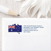 Patriotic | Australian Flag | AUSTRALIA | Return Etiket (Insitu)