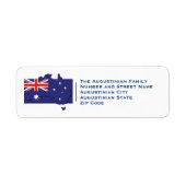 Patriotic | Australian Flag | AUSTRALIA | Return Etiket (Voorkant)