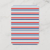 Patriotic Baby Shower Diaper Raffle Card Informatiekaartje (Achterkant)