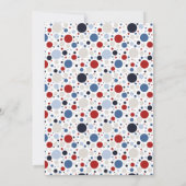 Patriotic Baby Shower Invitation Kaart (Achterkant)