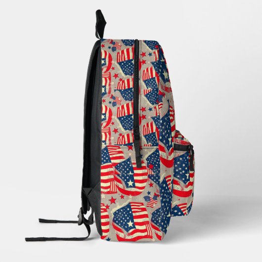 Patriotic Backpack 4  Bedrukte Rugzak (Links)