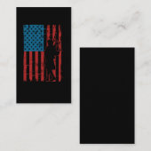 Patriotic Bagpiper American Flag Musician Bagpipe Visitekaartje (Voorkant / Achterkant)