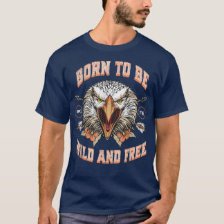 Patriotic Bald Eagle 4 juli VS Vintage Fathe T-shirt