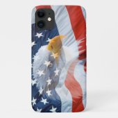 Patriotic Bald Eagle American Flag Hoesje-Mate Pho Case-Mate iPhone Case (Achterkant)