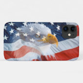 Patriotic Bald Eagle American Flag Hoesje-Mate Pho Case-Mate iPhone Case (Achterkant (horizontaal))