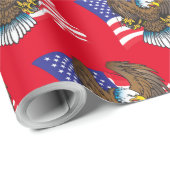 Patriotic Bald Eagle Cadeaupapier (Rol Hoek)