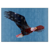 Patriotic Bald Eagle Flag Cutting Board Snijplank (Voorkant)