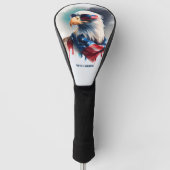 Patriotic Bald Eagle Golfheadcover (Voorkant)