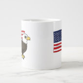 Patriotic Bald Eagle Grote Koffiekop (Voorkant)
