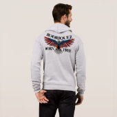 Patriotic Bald Eagle Hoodie (Achterkant volledig)