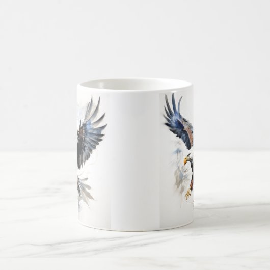 Patriotic Bald Eagle Koffiemok (Center)