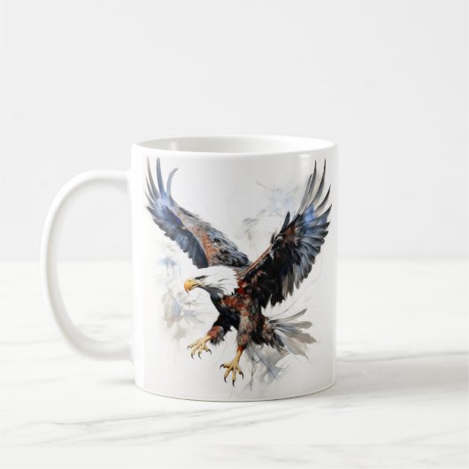 Patriotic Bald Eagle Koffiemok (Links)