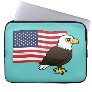 Patriotic Bald Eagle Laptop Sleeve