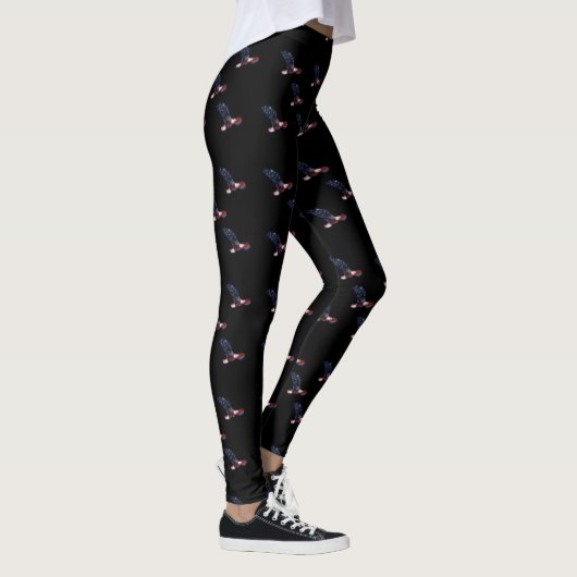 Patriotic Bald Eagle Leggings (Rechts)