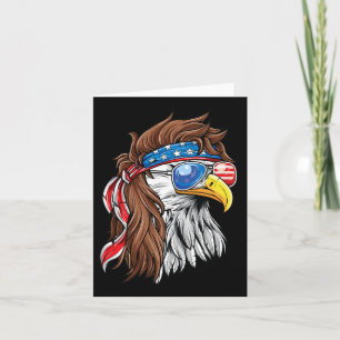 Patriotic Bald Eagle Mullet Verenigde Staten Ameri Kaart