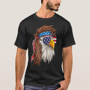 Patriotic Bald Eagle Mullet Verenigde Staten Ameri T-shirt