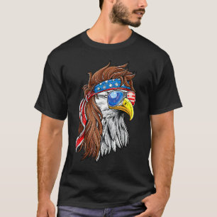 Patriotic Bald Eagle Mullet Verenigde Staten Ameri T-shirt