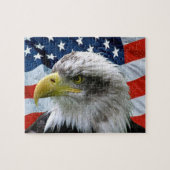 Patriotic Bald Eagle Puzzle Legpuzzel (Horizontaal)