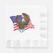 Patriotic Bald Eagle Servet (Voorkant)