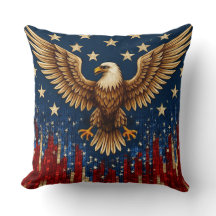 Patriotic Bald Eagle Sierkussen - Amerikaanse vlag