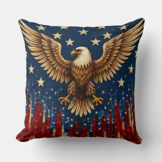 Patriotic Bald Eagle Sierkussen - Amerikaanse vlag