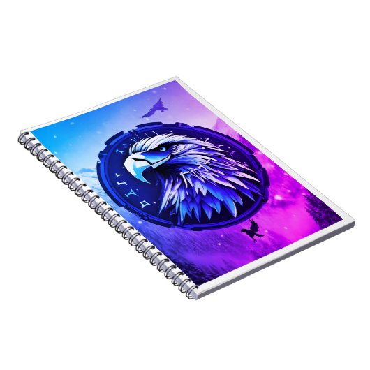 Patriotic Bald Eagle Spiral Notitieboek (Rechterzijde)