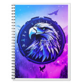 Patriotic Bald Eagle Spiral Notitieboek (Voorkant)