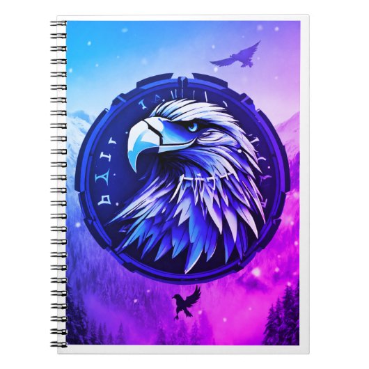 Patriotic Bald Eagle Spiral Notitieboek (Voorkant)