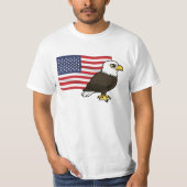 Patriotic Bald Eagle T-shirt (Voorkant)