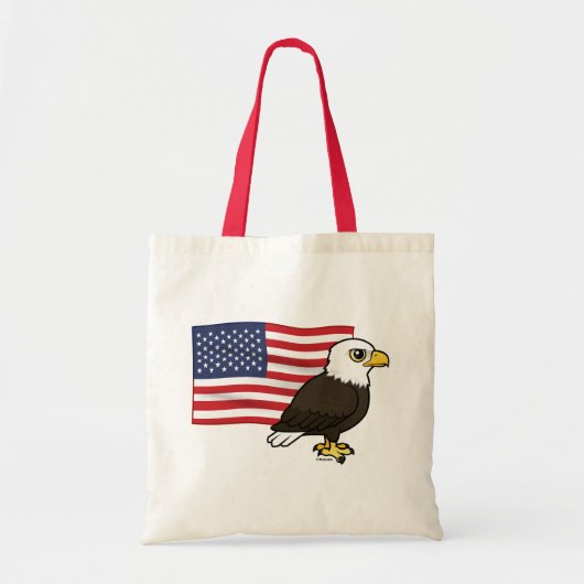 Patriotic Bald Eagle Tote Bag (Voorkant)