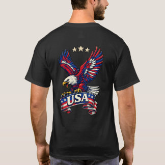 Patriotic Bald Eagle USA T-shirt