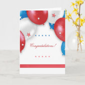 Patriotic Balloons Wenskaart Kaart (Gele Bloem)